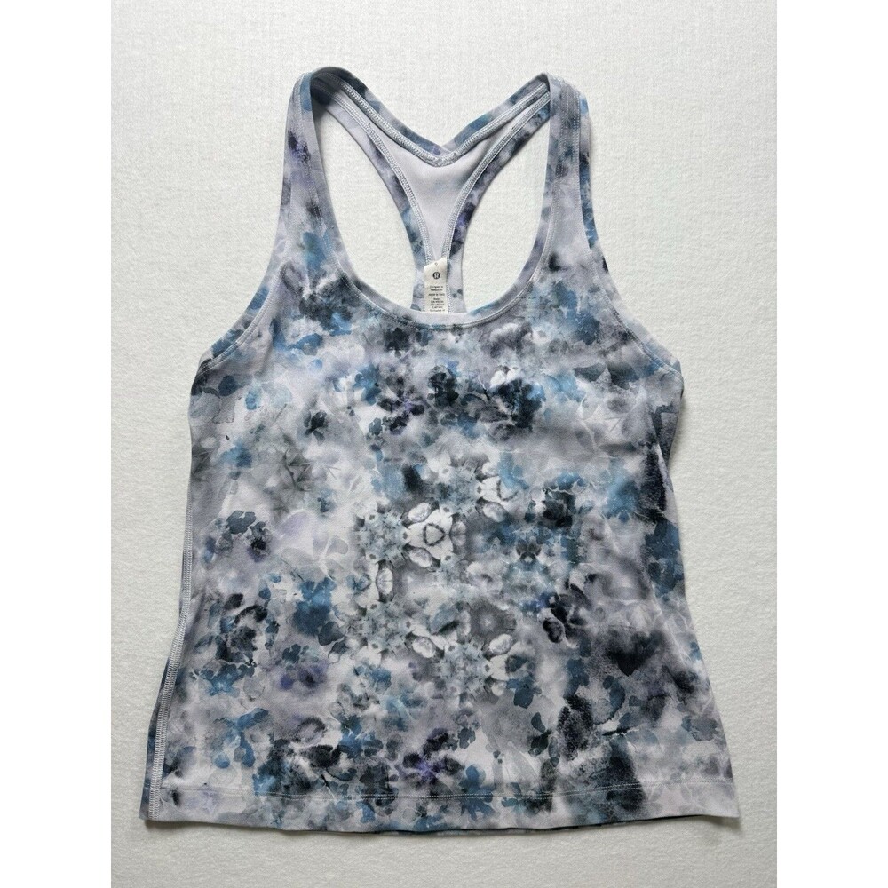 Lululemon Cool Racerback Tank Shorter Length Kaleidofloral Women’s Size 6 Nulu